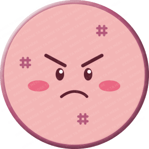 Une représentation d'un badge de l'émotion colère