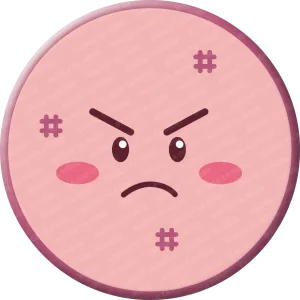 Une représentation d'un badge de l'émotion colère