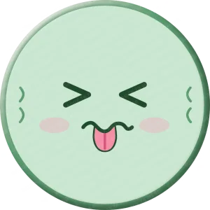 Une représentation d'un badge représentant l'émotion dégoût