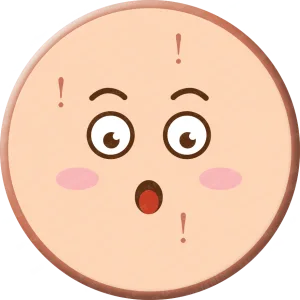 Une représentation d'un badge représentant l'émotion surprise
